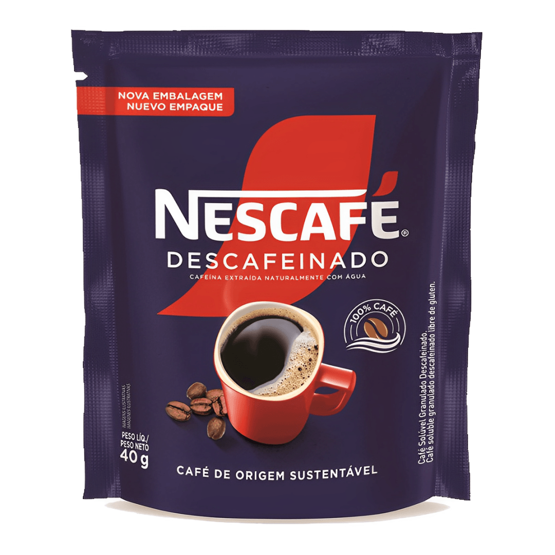 Café Solúvel Granulado Descafeinado Nescafé 40g